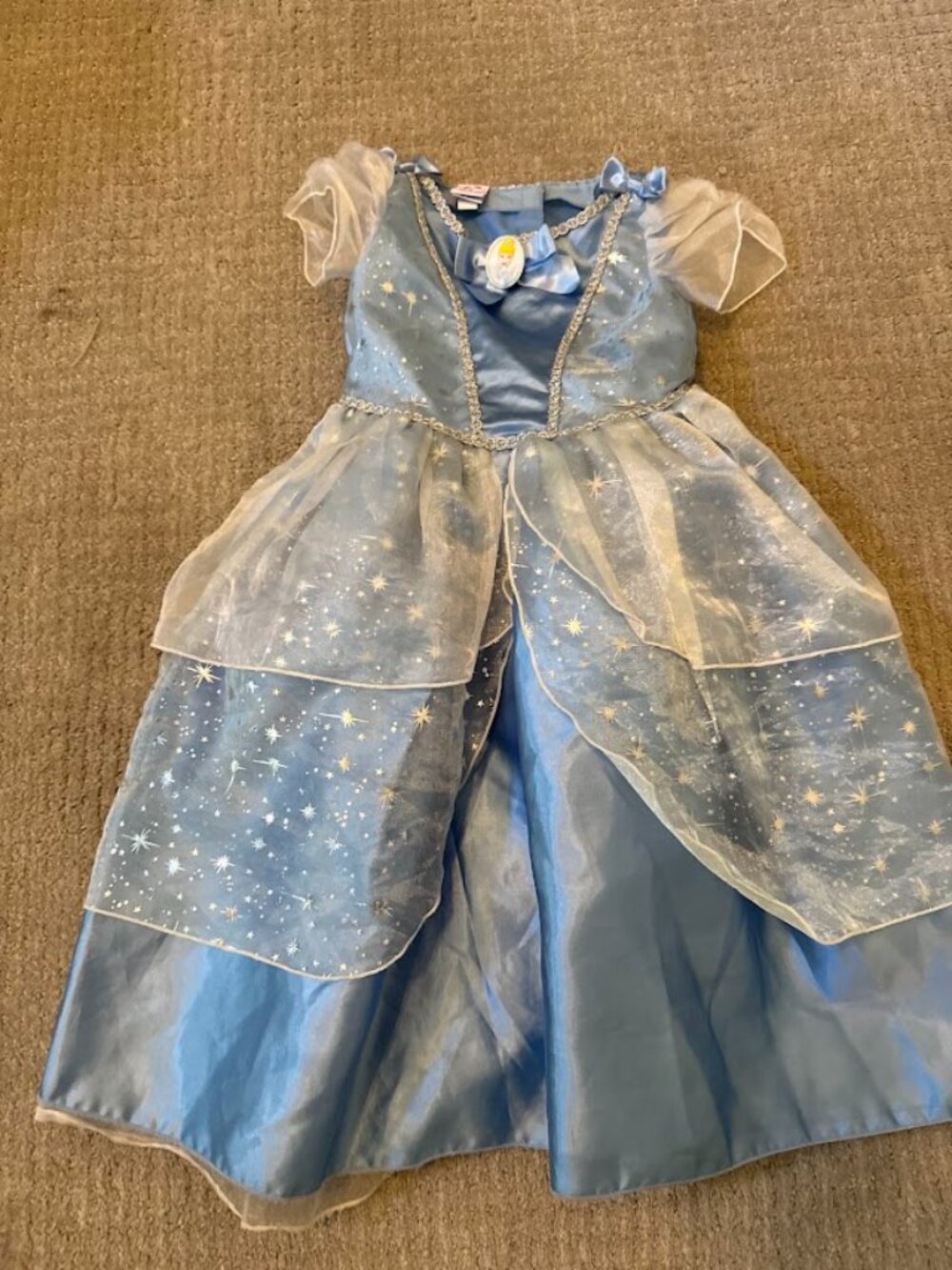 Disney Cinderella Princess Costume Dress - Girls 3T Blue Sparkle